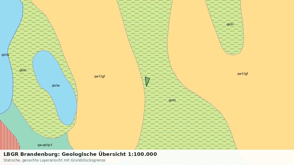 Statische Kartenansicht: LBGR Brandenburg: Geologische Übersicht 1:100.000