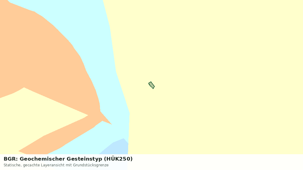 Statische Kartenansicht: BGR: Geochemischer Gesteinstyp (HÜK250)