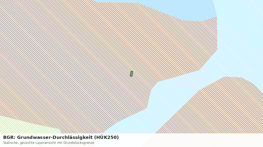 Statische Kartenansicht: BGR: Grundwasser-Durchlässigkeit (HÜK250)