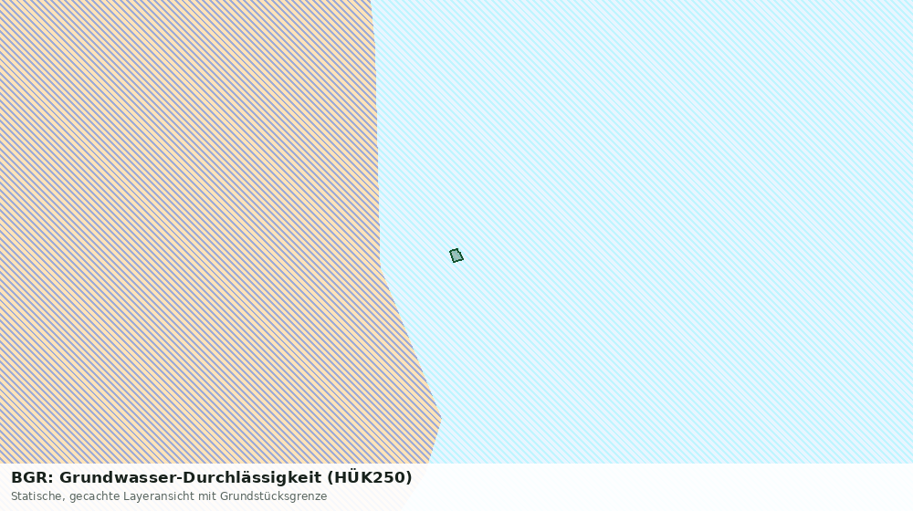 Statische Kartenansicht: BGR: Grundwasser-Durchlässigkeit (HÜK250)