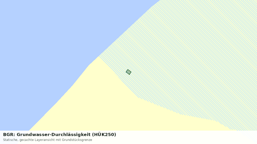 Statische Kartenansicht: BGR: Grundwasser-Durchlässigkeit (HÜK250)