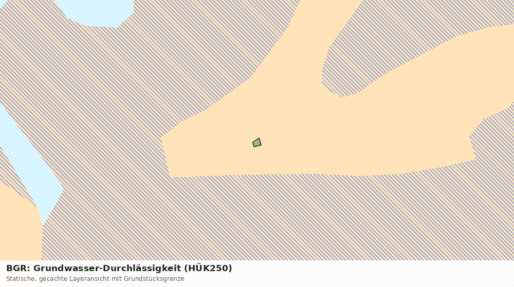 Statische Kartenansicht: BGR: Grundwasser-Durchlässigkeit (HÜK250)