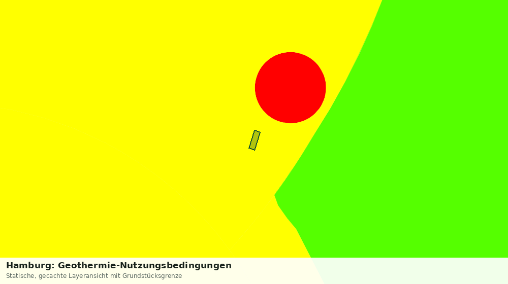 Statische Kartenansicht: Hamburg: Geothermie-Nutzungsbedingungen