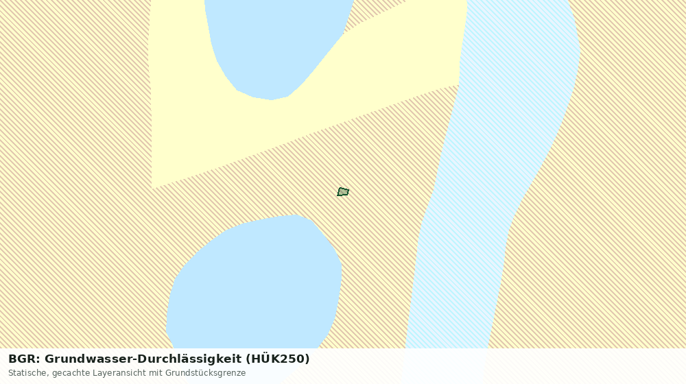 Statische Kartenansicht: BGR: Grundwasser-Durchlässigkeit (HÜK250)