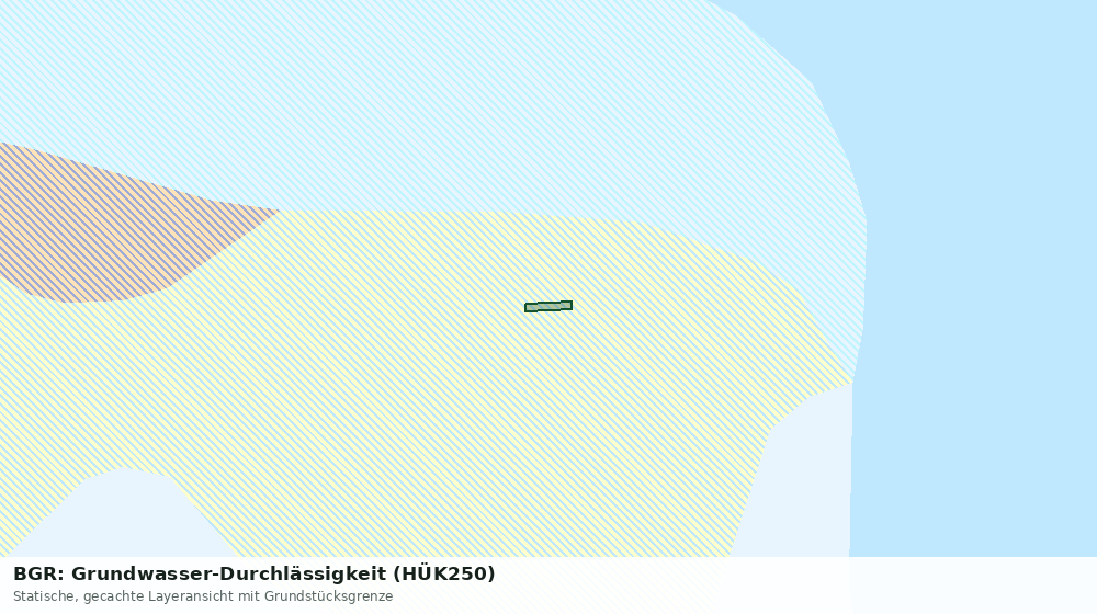 Statische Kartenansicht: BGR: Grundwasser-Durchlässigkeit (HÜK250)
