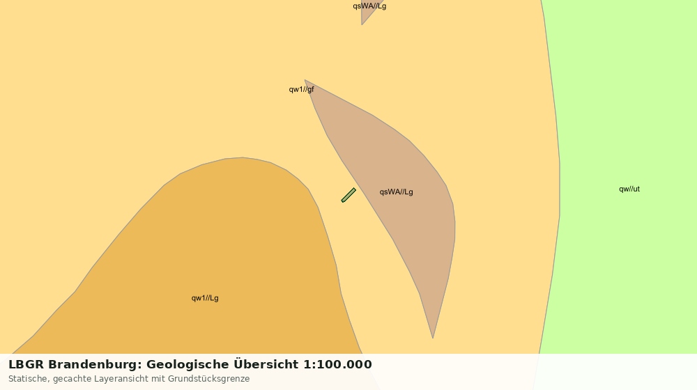 Statische Kartenansicht: LBGR Brandenburg: Geologische Übersicht 1:100.000