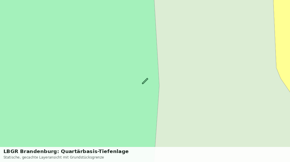 Statische Kartenansicht: LBGR Brandenburg: Quartärbasis-Tiefenlage