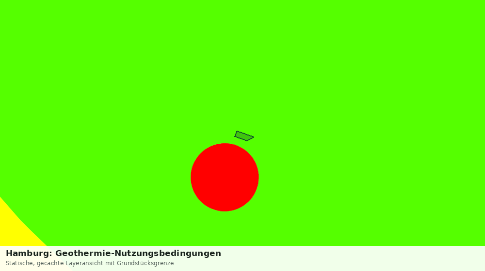 Statische Kartenansicht: Hamburg: Geothermie-Nutzungsbedingungen