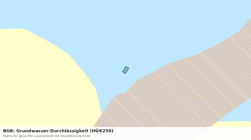 Statische Kartenansicht: BGR: Grundwasser-Durchlässigkeit (HÜK250)