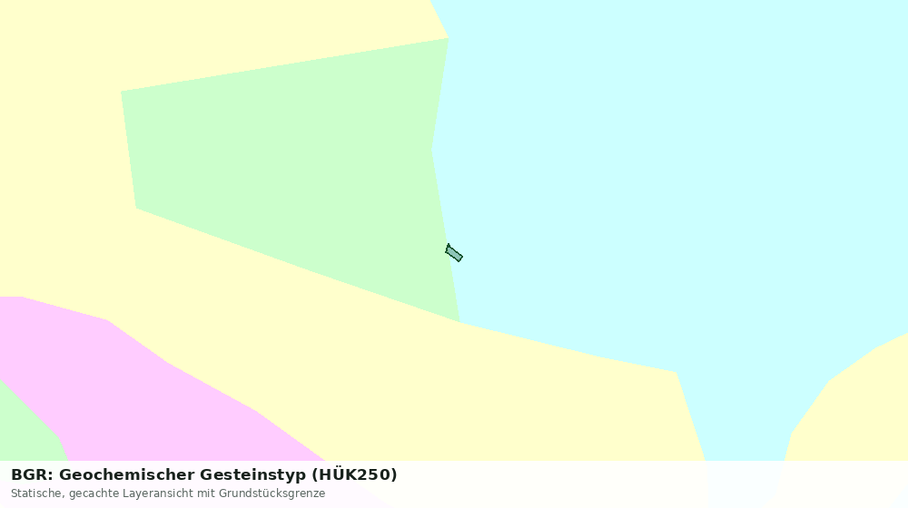 Statische Kartenansicht: BGR: Geochemischer Gesteinstyp (HÜK250)