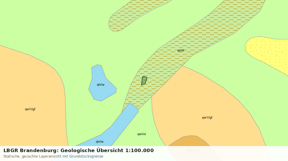 Statische Kartenansicht: LBGR Brandenburg: Geologische Übersicht 1:100.000