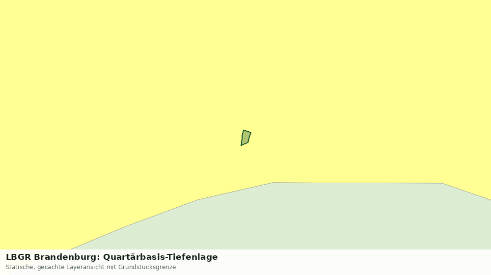 Statische Kartenansicht: LBGR Brandenburg: Quartärbasis-Tiefenlage