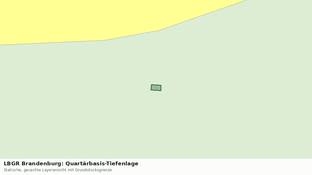 Statische Kartenansicht: LBGR Brandenburg: Quartärbasis-Tiefenlage