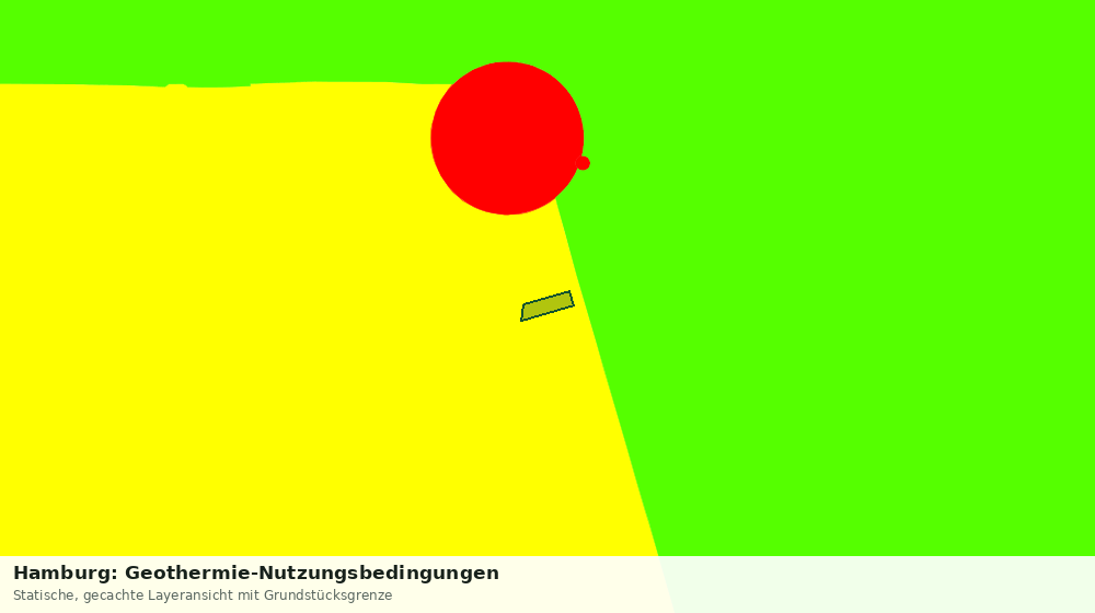 Statische Kartenansicht: Hamburg: Geothermie-Nutzungsbedingungen