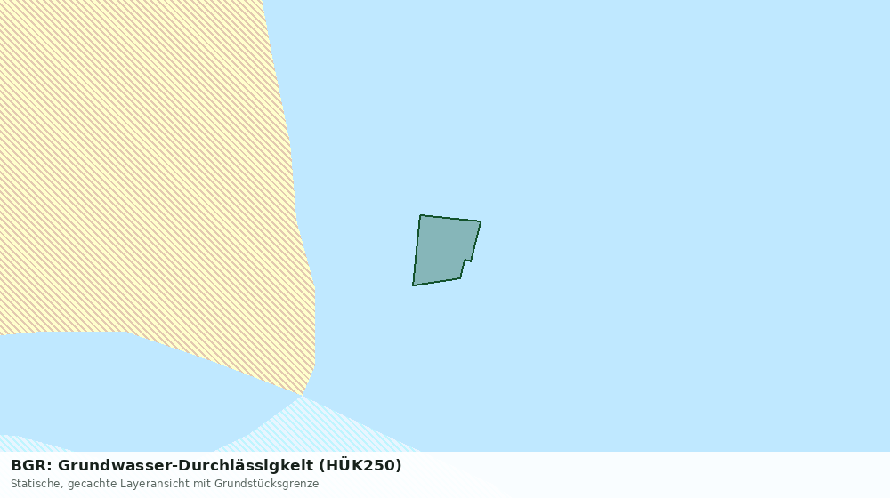 Statische Kartenansicht: BGR: Grundwasser-Durchlässigkeit (HÜK250)