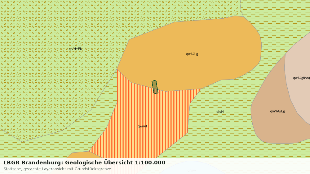 Statische Kartenansicht: LBGR Brandenburg: Geologische Übersicht 1:100.000