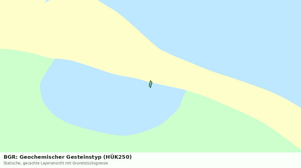 Statische Kartenansicht: BGR: Geochemischer Gesteinstyp (HÜK250)