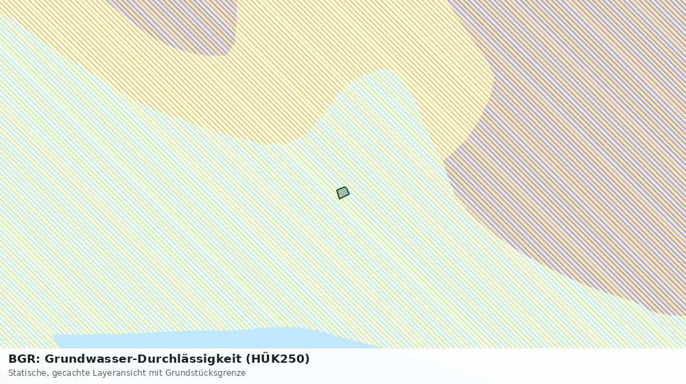 Statische Kartenansicht: BGR: Grundwasser-Durchlässigkeit (HÜK250)