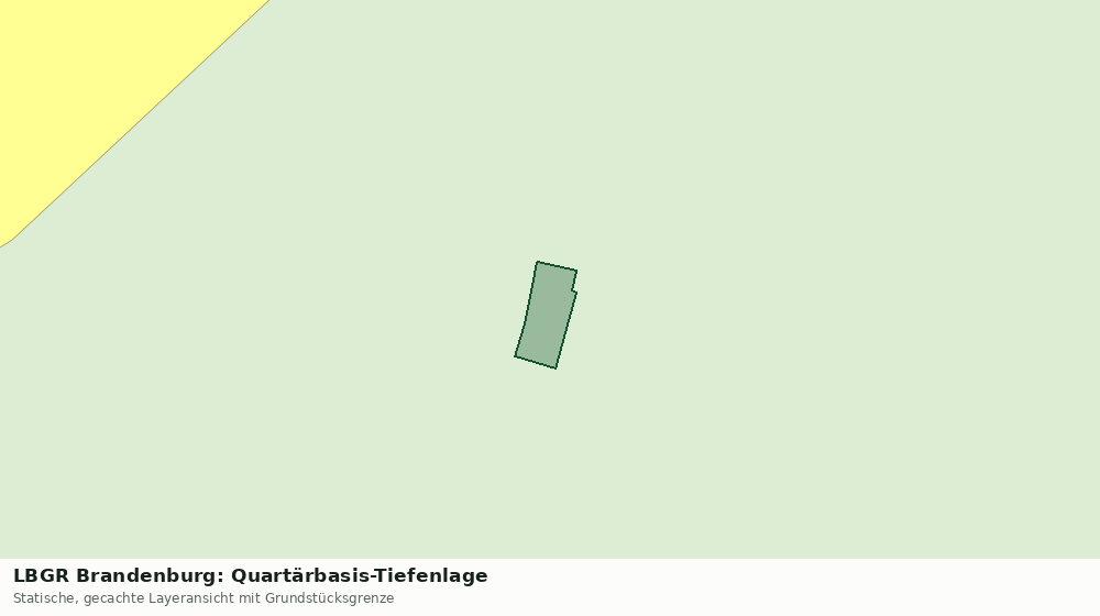 Statische Kartenansicht: LBGR Brandenburg: Quartärbasis-Tiefenlage