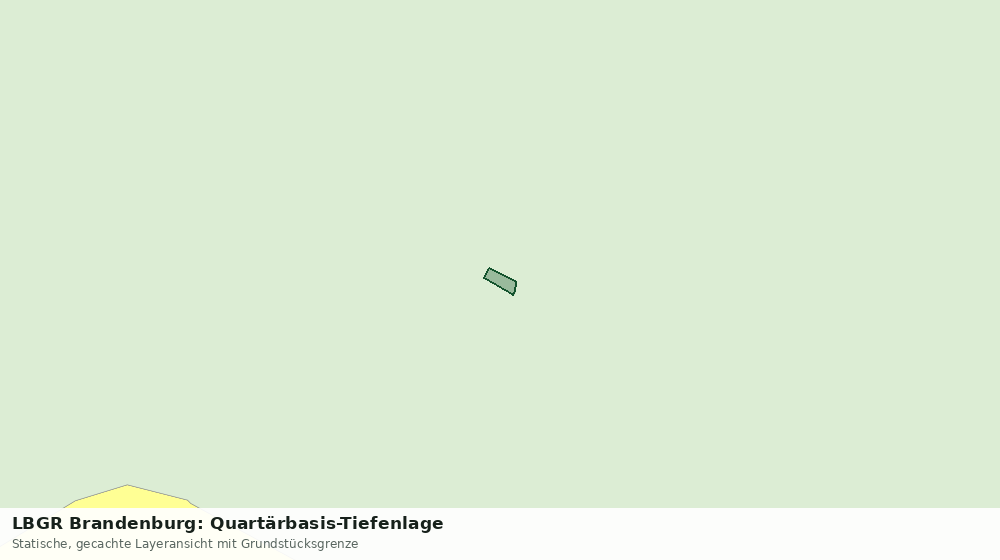 Statische Kartenansicht: LBGR Brandenburg: Quartärbasis-Tiefenlage