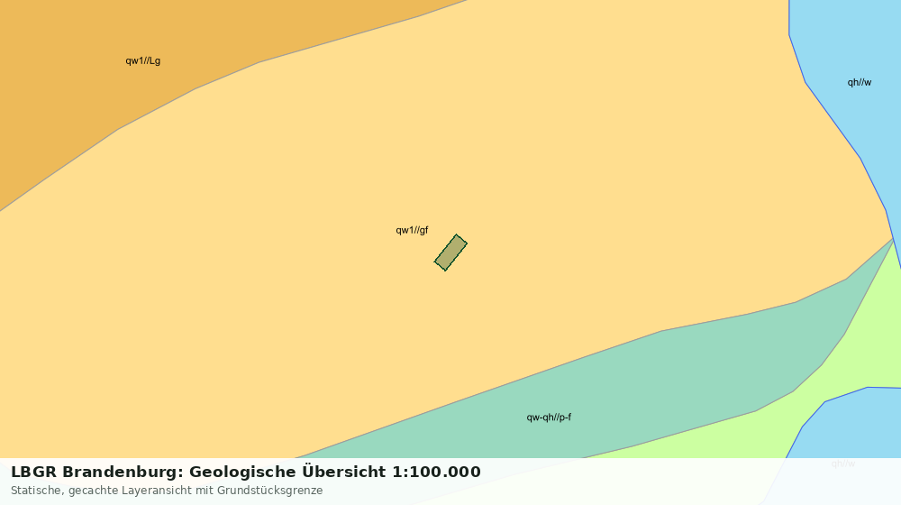 Statische Kartenansicht: LBGR Brandenburg: Geologische Übersicht 1:100.000