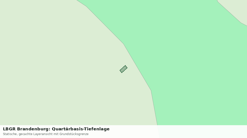 Statische Kartenansicht: LBGR Brandenburg: Quartärbasis-Tiefenlage