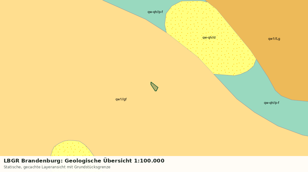 Statische Kartenansicht: LBGR Brandenburg: Geologische Übersicht 1:100.000