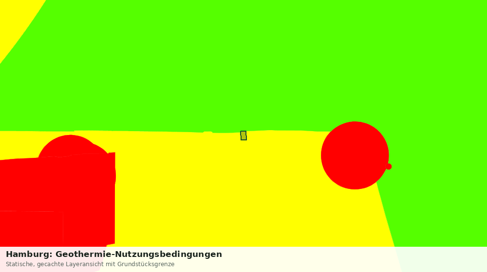 Statische Kartenansicht: Hamburg: Geothermie-Nutzungsbedingungen