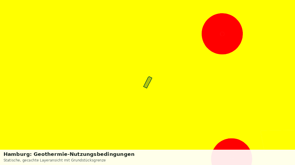 Statische Kartenansicht: Hamburg: Geothermie-Nutzungsbedingungen