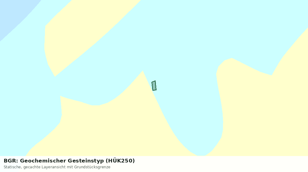 Statische Kartenansicht: BGR: Geochemischer Gesteinstyp (HÜK250)