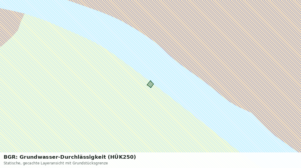 Statische Kartenansicht: BGR: Grundwasser-Durchlässigkeit (HÜK250)