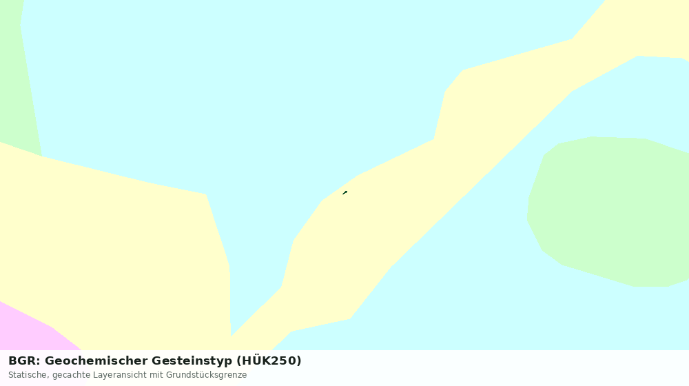 Statische Kartenansicht: BGR: Geochemischer Gesteinstyp (HÜK250)