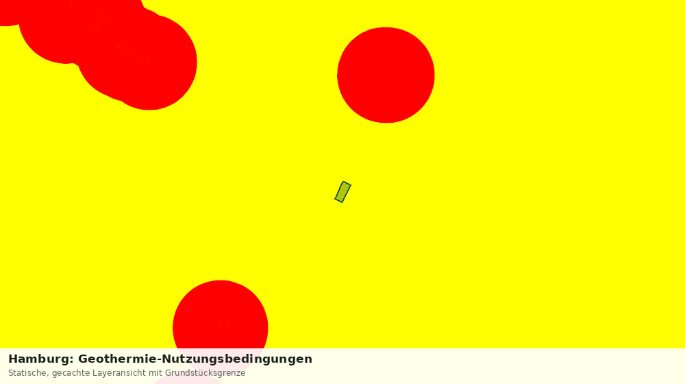 Statische Kartenansicht: Hamburg: Geothermie-Nutzungsbedingungen