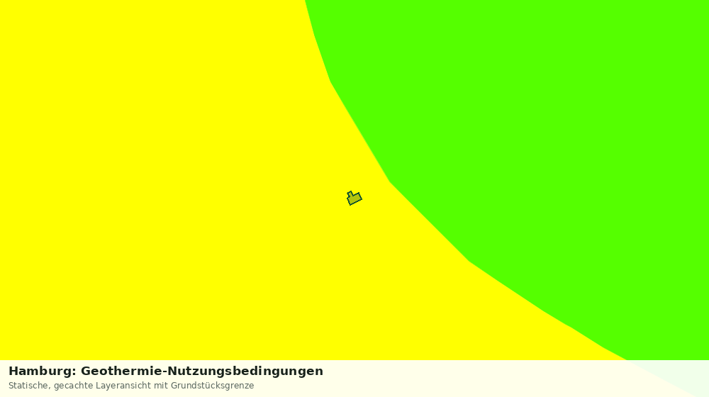 Statische Kartenansicht: Hamburg: Geothermie-Nutzungsbedingungen