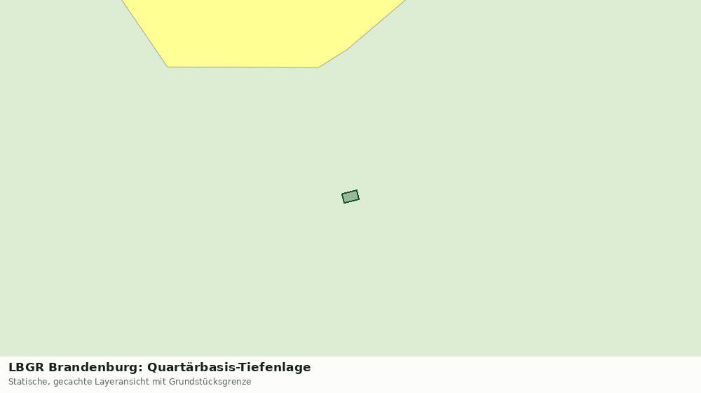 Statische Kartenansicht: LBGR Brandenburg: Quartärbasis-Tiefenlage