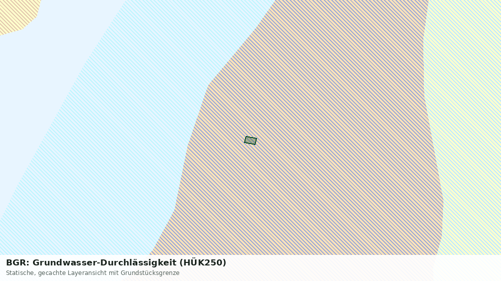 Statische Kartenansicht: BGR: Grundwasser-Durchlässigkeit (HÜK250)