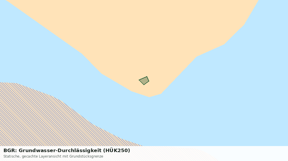 Statische Kartenansicht: BGR: Grundwasser-Durchlässigkeit (HÜK250)
