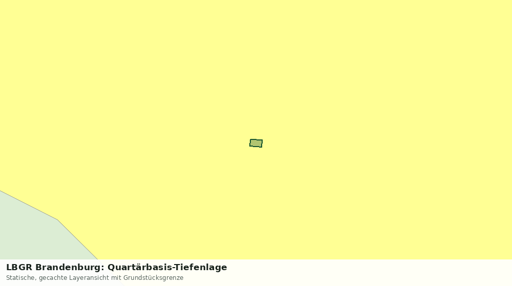 Statische Kartenansicht: LBGR Brandenburg: Quartärbasis-Tiefenlage