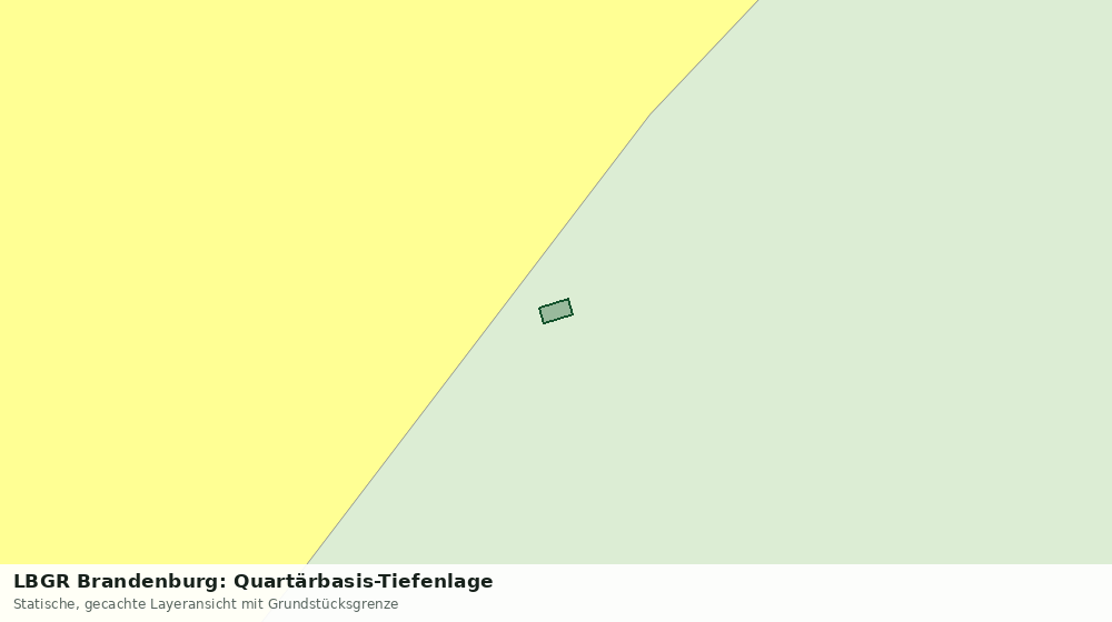 Statische Kartenansicht: LBGR Brandenburg: Quartärbasis-Tiefenlage