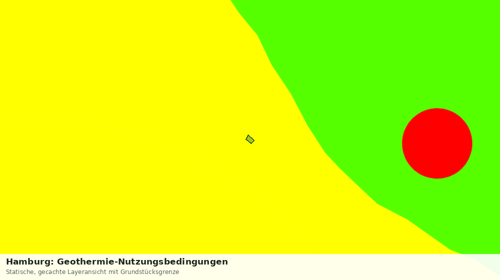 Statische Kartenansicht: Hamburg: Geothermie-Nutzungsbedingungen