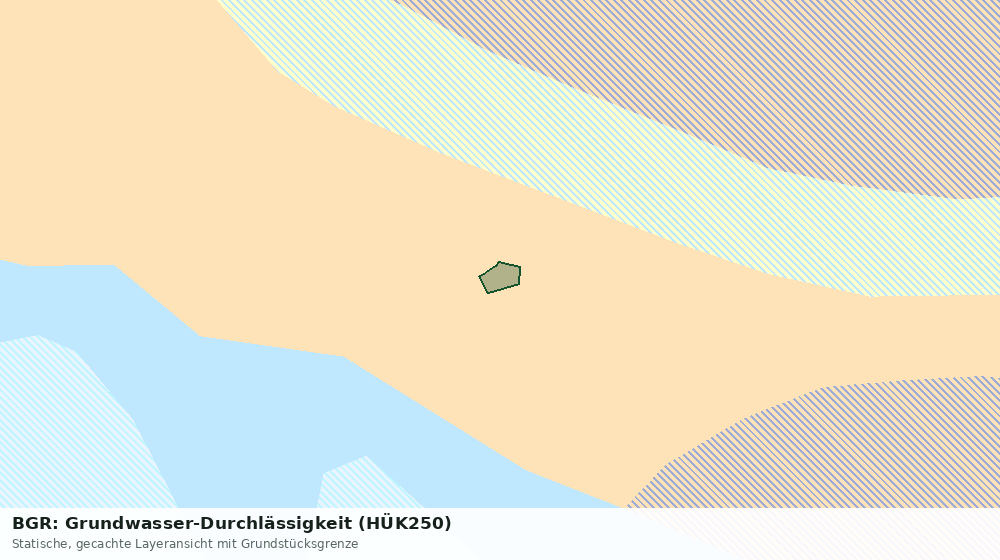 Statische Kartenansicht: BGR: Grundwasser-Durchlässigkeit (HÜK250)