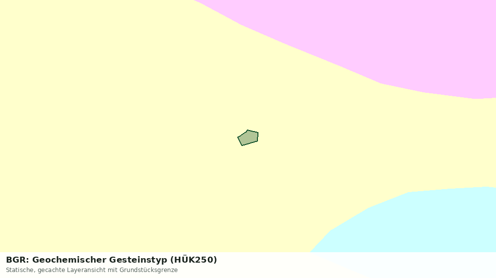 Statische Kartenansicht: BGR: Geochemischer Gesteinstyp (HÜK250)
