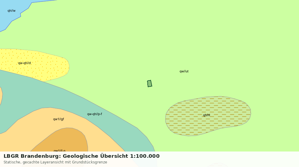 Statische Kartenansicht: LBGR Brandenburg: Geologische Übersicht 1:100.000