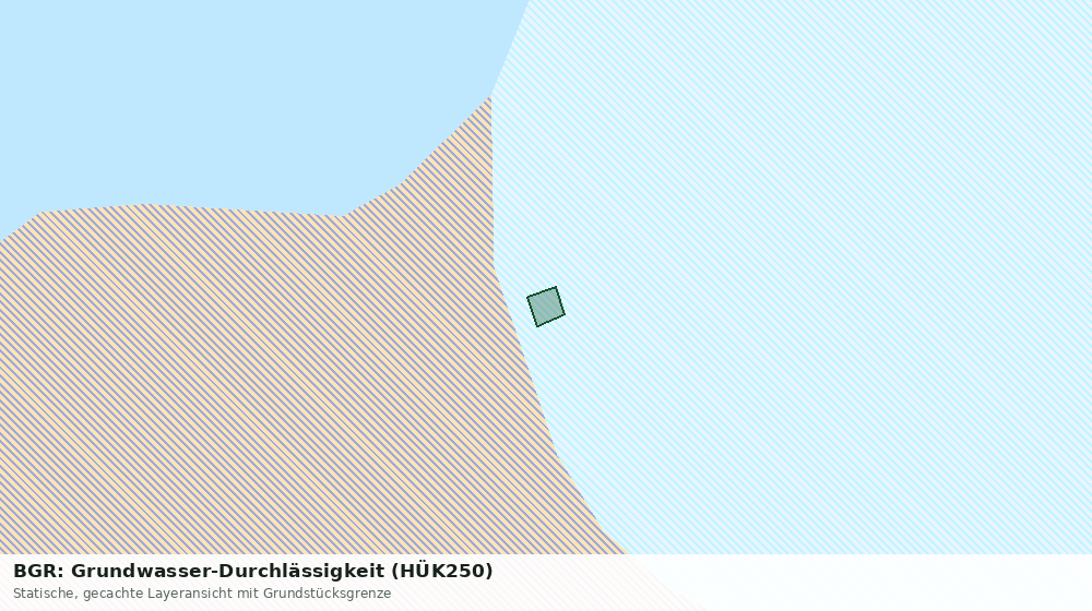 Statische Kartenansicht: BGR: Grundwasser-Durchlässigkeit (HÜK250)