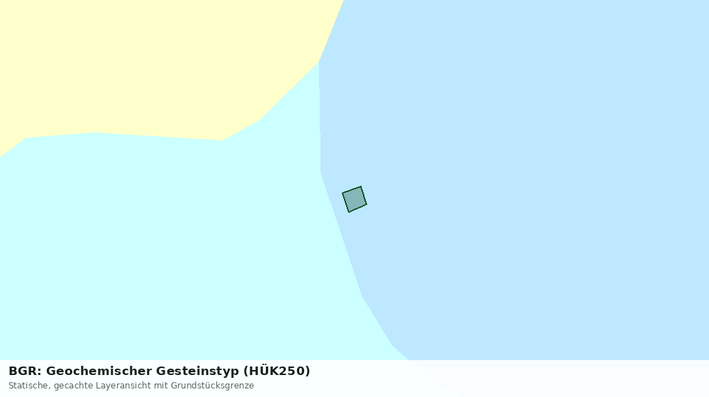 Statische Kartenansicht: BGR: Geochemischer Gesteinstyp (HÜK250)