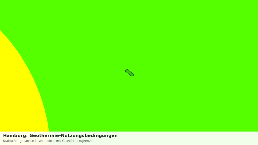 Statische Kartenansicht: Hamburg: Geothermie-Nutzungsbedingungen