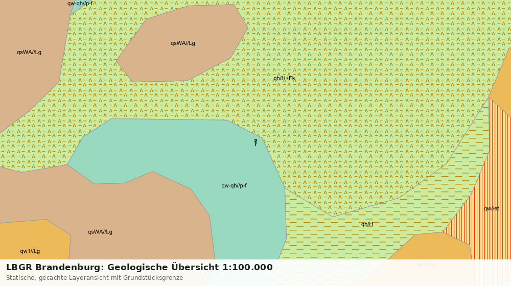 Statische Kartenansicht: LBGR Brandenburg: Geologische Übersicht 1:100.000