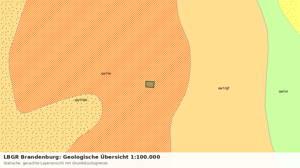 Statische Kartenansicht: LBGR Brandenburg: Geologische Übersicht 1:100.000