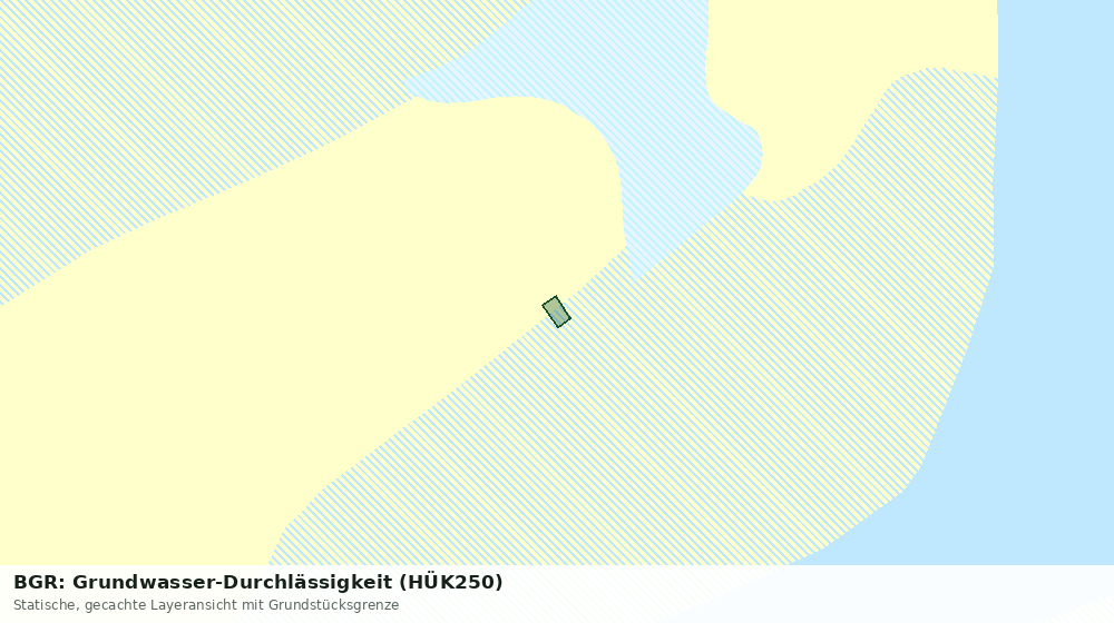 Statische Kartenansicht: BGR: Grundwasser-Durchlässigkeit (HÜK250)