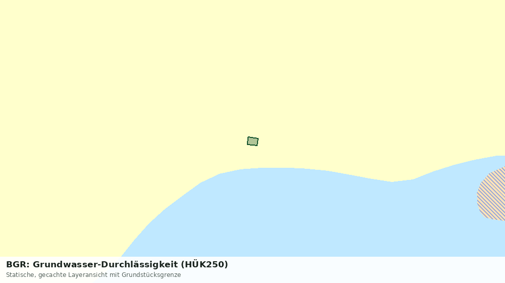 Statische Kartenansicht: BGR: Grundwasser-Durchlässigkeit (HÜK250)